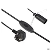 Home Appliance BSI Approval UK Salt Lamp Extension Cable E14 Holder And 303 304 Lamp Power Cord With Switch