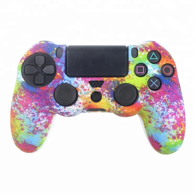 

For PS4 Playstation 4 Slim Pro Skins Case Cover Silicone Joystick Controller, Colorful design