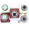 fashion promotion cross gem wrap rhinestone snakeskin ring