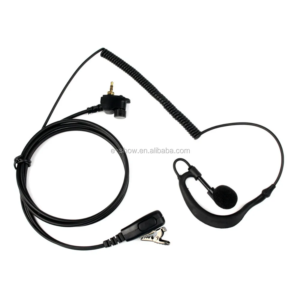 

G-Shape Earpiece / Headset for MOTOROLA TETRA Radio MTH800 MTH850 MTP850 MTS850, Black