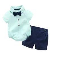 

AS077 Baby Clothing Sets Newborn Baby Boy Clothes 2PCS Sets Summer Infant Boy T-shirts+Shorts Outfits Sets