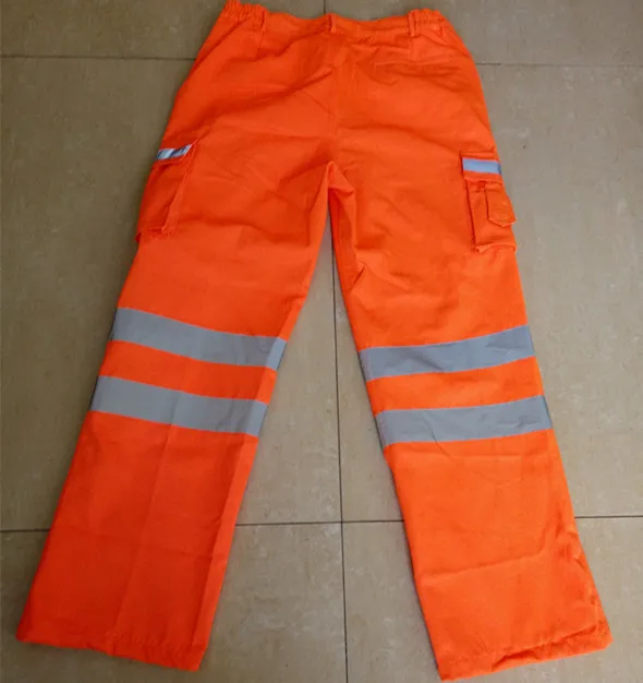 Cheap Custom Orange Twill Work Wear Safety Reflective Hivis Uniform