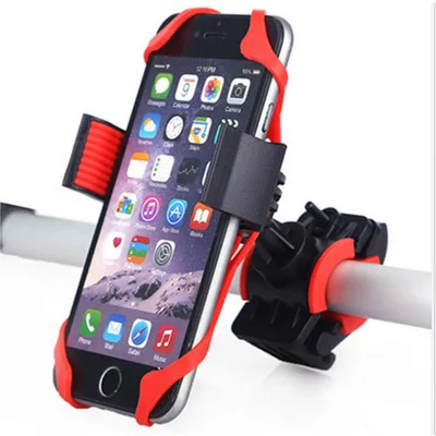 Universal adjustable silicone handlebar mountain bike bicycle phone mount