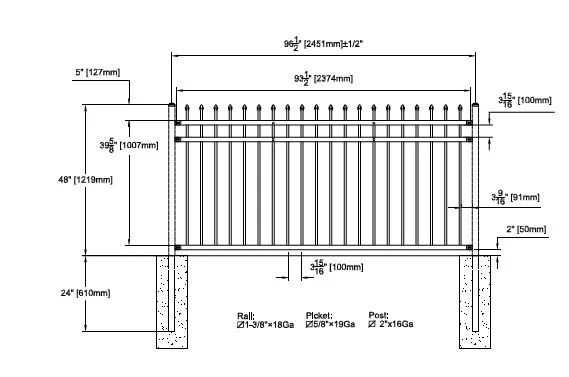 Cheap Outdoor Metal Iron Panel Garden Aluminium Metallic Fencing - Buy ...