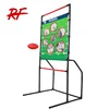 2-in-1 football disc toss backyard lawn game, flying disc game, football target toss game