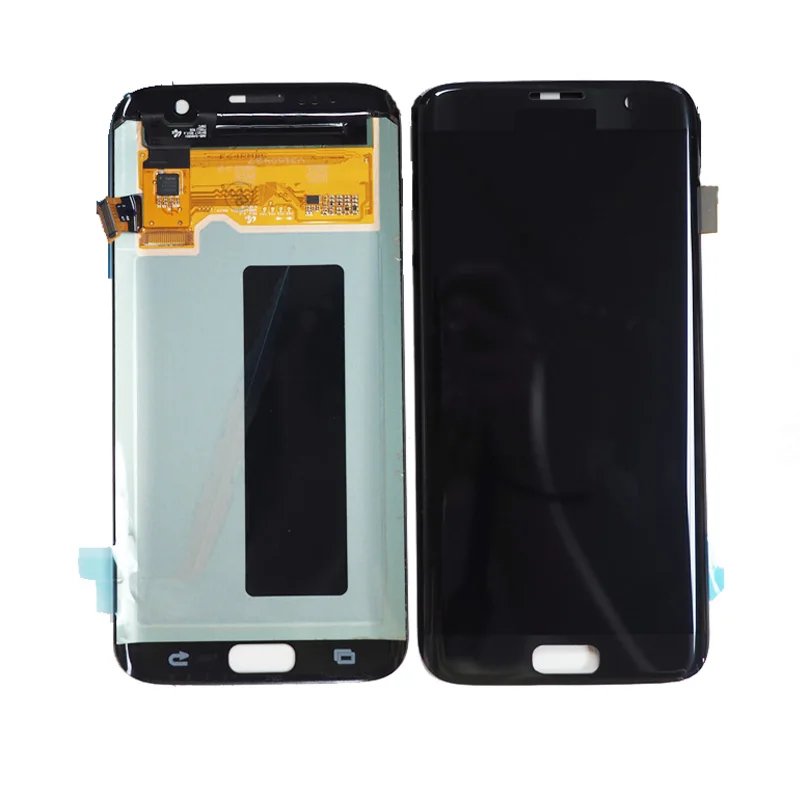 

For Samsung Galaxy S7 Edge G935a G935v G935f Lcd Touch Screen Digitizer Assembly With Frame, Blue/white/black