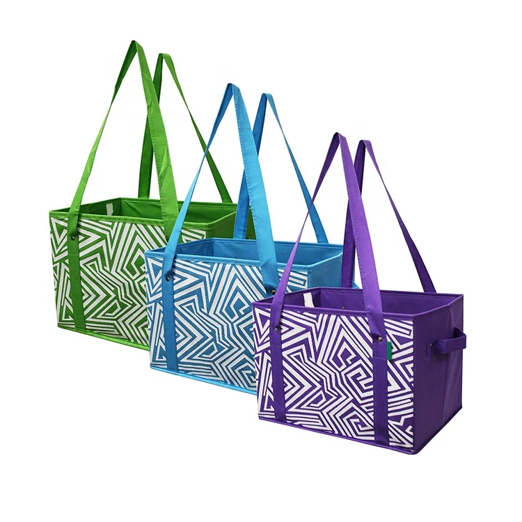 Reusable grocery Bag. Контейнер кубик. Tote Box. Shopping Box.