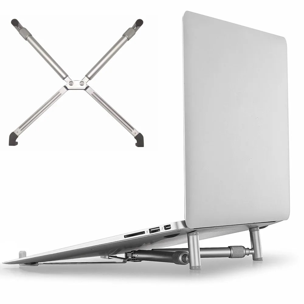 2019 Universal Foldable Notebook Stand Aluminum Laptop Stand Silver