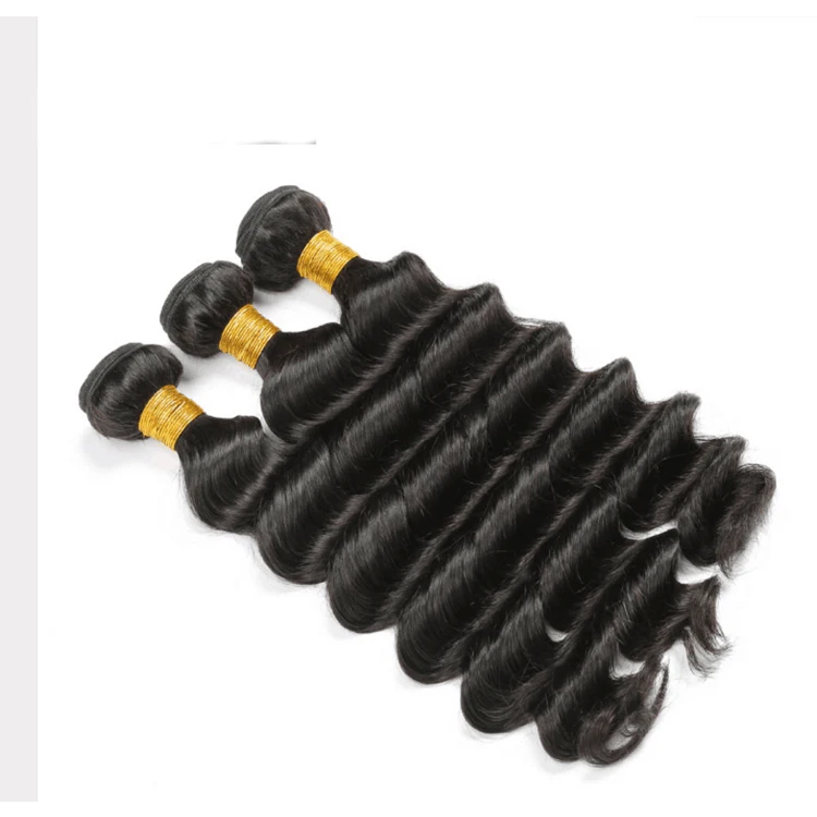 

indian loose deep wave, chocolate human hair loose deep wave virgin hair bundle with closure, N/a