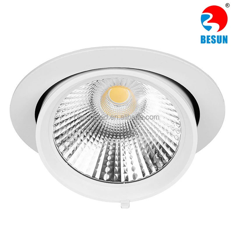 Besun 20 Watt Adjule Cob Gimbal Trim Led Downlight 5 Inch Cob Gimbal Trim Led Downlight 5 Inch