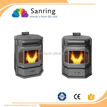 13 Kw Remote Control Ventless Pellet Stove With Multi Fuel Pellet
