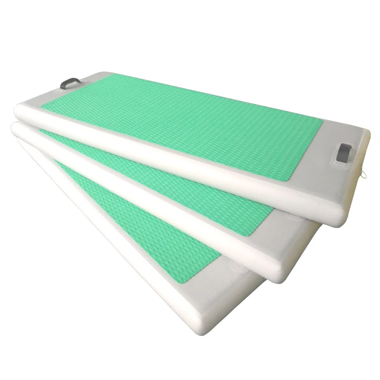 
Inflatable water yoga mat air track mattress gymnastics mat on water fitness floating rubber yoga mat 