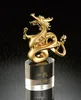 Custom design high quality metal dragon trophy with crystal