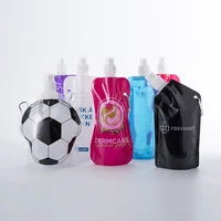 

BPA Free Collapsible environmental foldable water bottle outdoor camping plastic spout drinking water bags Water Container