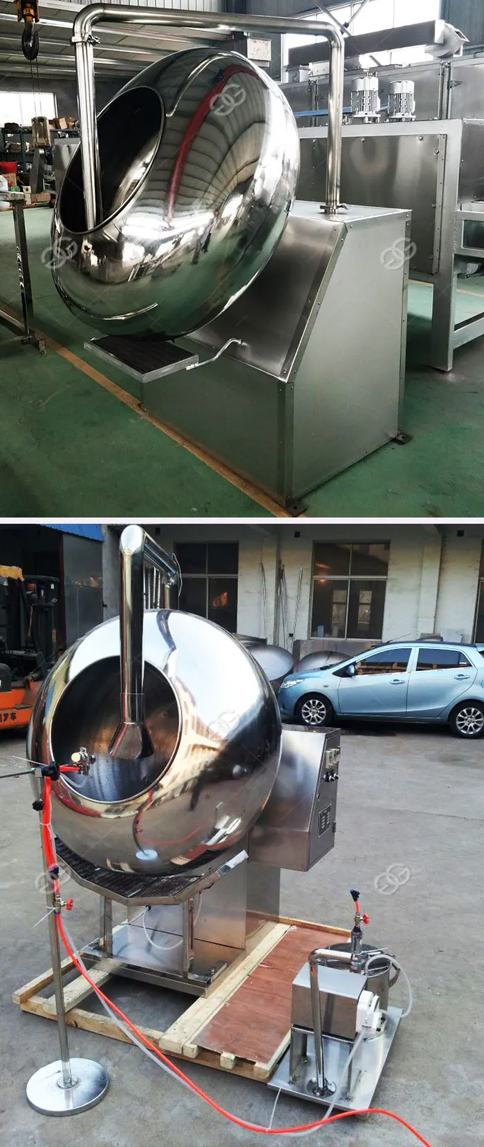 Automatic Stainless Steel CE Approved Making Coated Peanut Flour Coating Sugar Nut Coating Machine Small Tablet Coating Pan