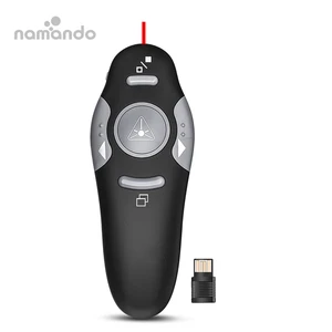 Laser Wireless Presentation Clicker for Powerpoint Presentations on Laptop or Computer with Remote Red Laser Presenter