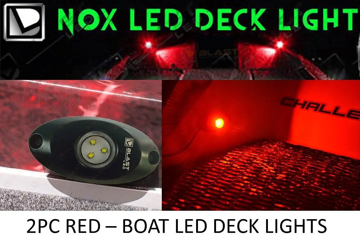 Buy Blast Led Red Boat Led Deck Light Kit 2pc Red Boat