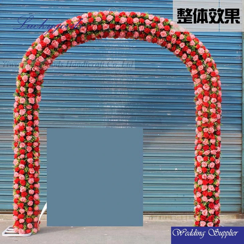 
wholesale white U shape decorative metal wedding arch 