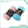 Weight 350gsm fabric white fleece dyed woven throw airline blanket