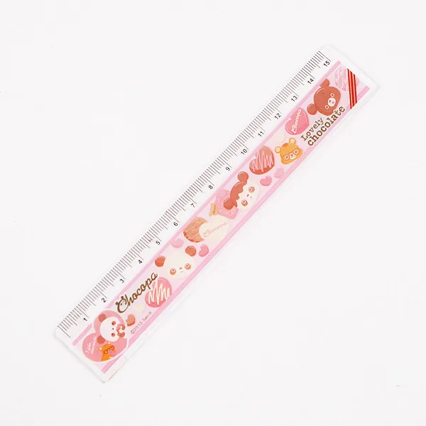 interwell la106 novelty ruler types, cute printed on clear ruler