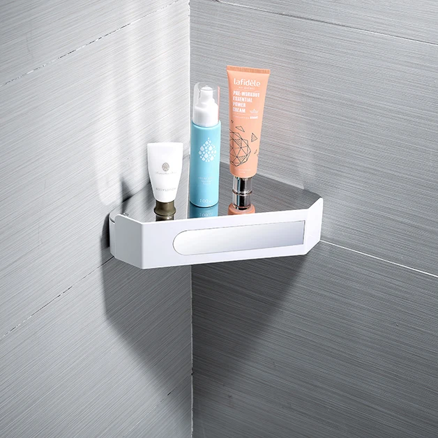 

ABS White Bathroom Accessories Multifunction shelf Angle Storage Holder