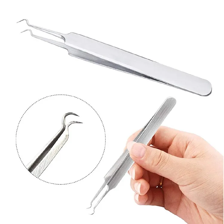 Sialia Professional Squeeze Whelk Blackhead Acne Needle Beauty Tweezers