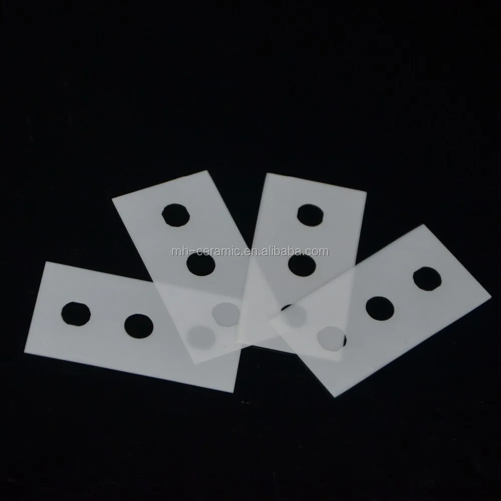 43*22*0.2mm Zro2 Zirconia Three Holes Double Edge Ceramic Blade Buy