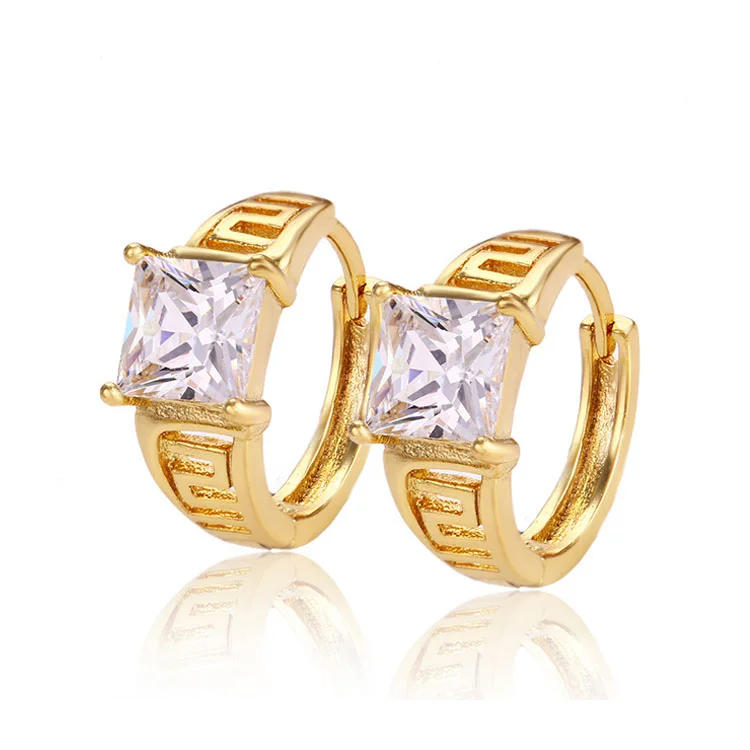 

Fashion high quality 24k gold color heart earring