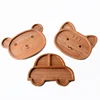 Online Shop Child Supplies Creative Japan Style Wooden Ecofriendly Cartoon Cat Car Bear Shape Baby Food Tray Children Tableware