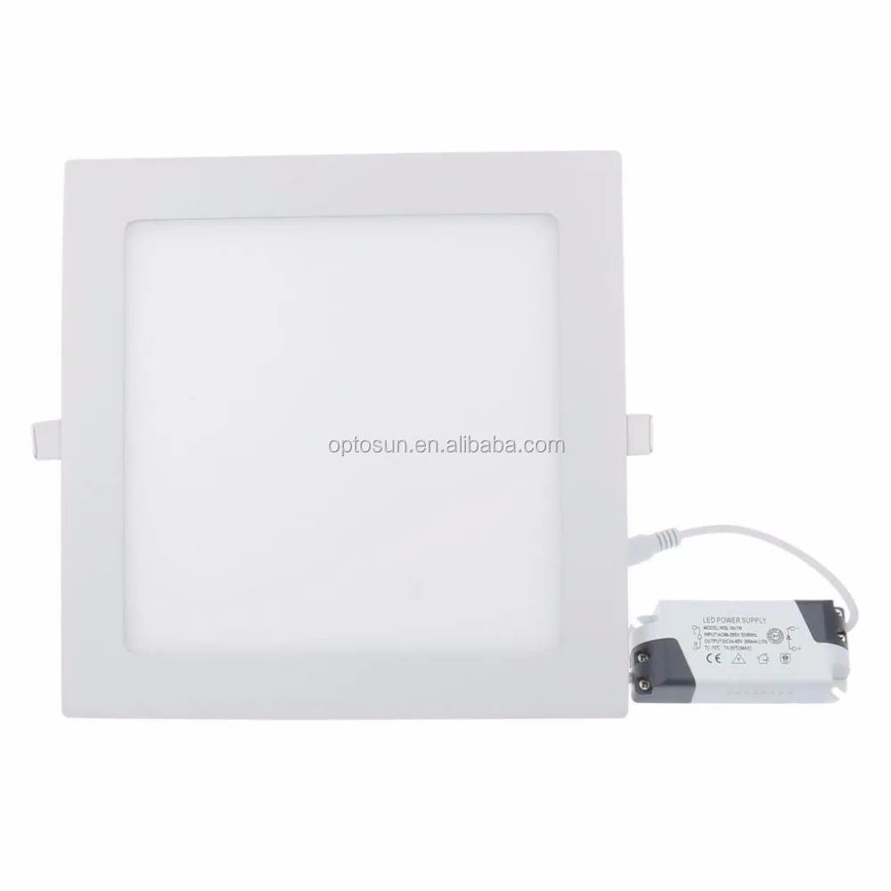 Shenzhen LED Panel Light 18W Warm White Square Recessed Lighting Fixture Kit