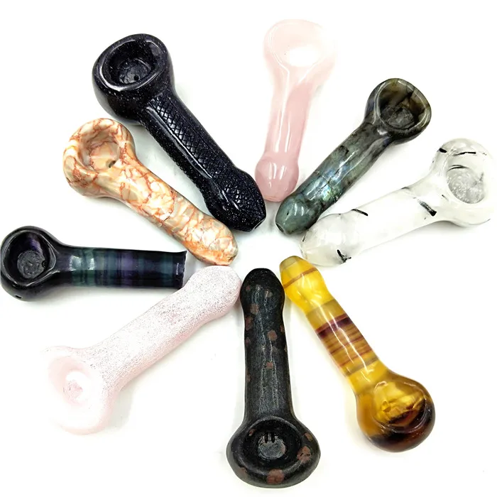 Wholesale Natural Crystal Smoking Pipe Healing Crystal Point Smoking