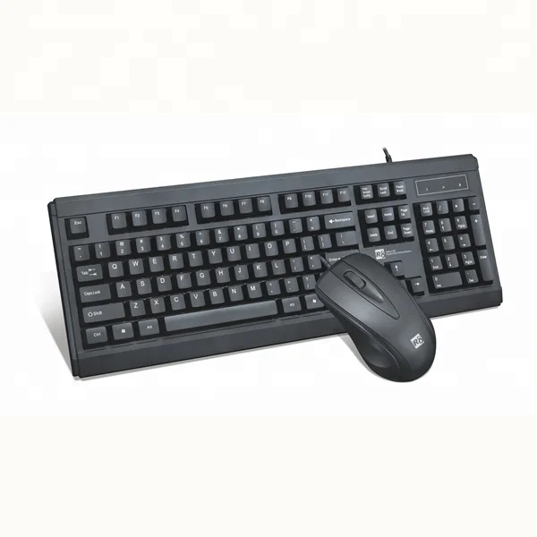 

New Arrival 2021 usb keyboard and mouse wired keyboard wired mouse office keyboard and mouse set wired teclado, Black