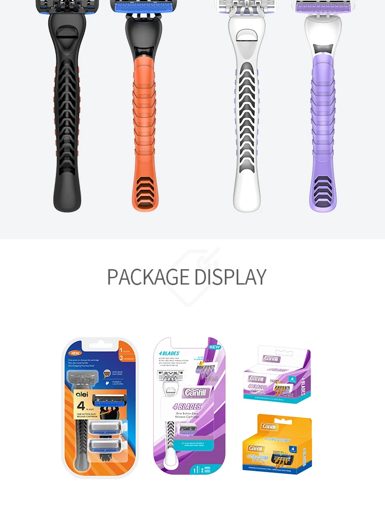 removable shaving blade razor