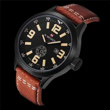 Hot Fashion Men Sports Watches Men’s Quartz Hour Date Clock Man Leather Strap Military Army Waterproof Wrist Watch Male Relogio