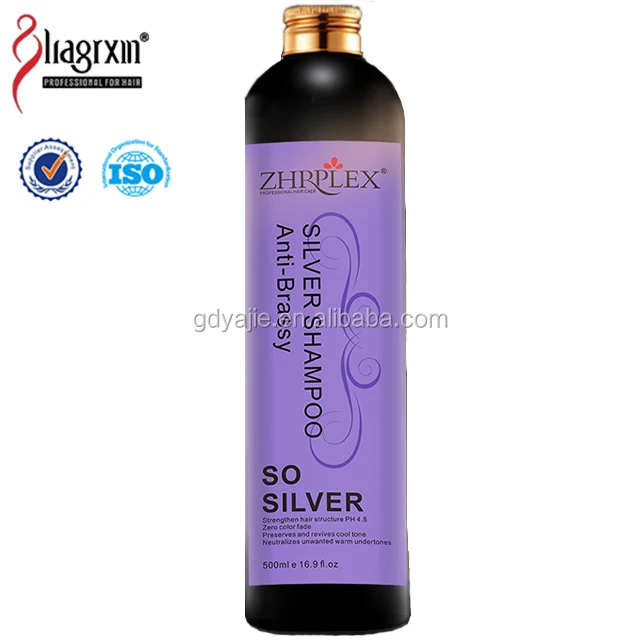 

Silver shampoo antibrassy 500ml new purple shampoo for blonde hair Bleached Hair salon professional hair shampoo sale