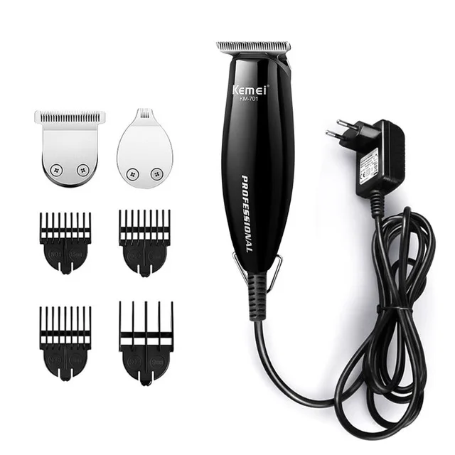 

Kemei Baldheaded Electric Rechargeable Professional Hair Trimmer Clipper Hair Trimmer for Salon KM-701, White + black