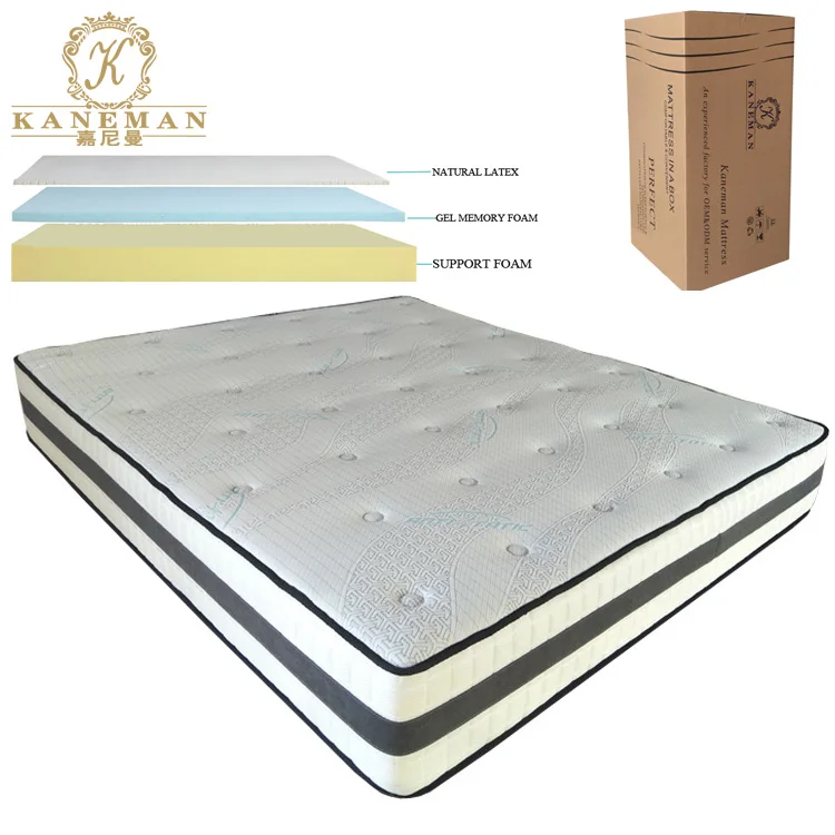 

China manufacturer bedroom furniture colchon sleepwell mattress roll up queen size gel mattress latex mattress price, As the sample/your choice/any
