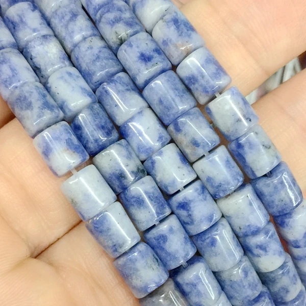 
Natural Stone Beads String 6x7 mm tube cylinder cube bead For DIY Making Jewelry Supplies 