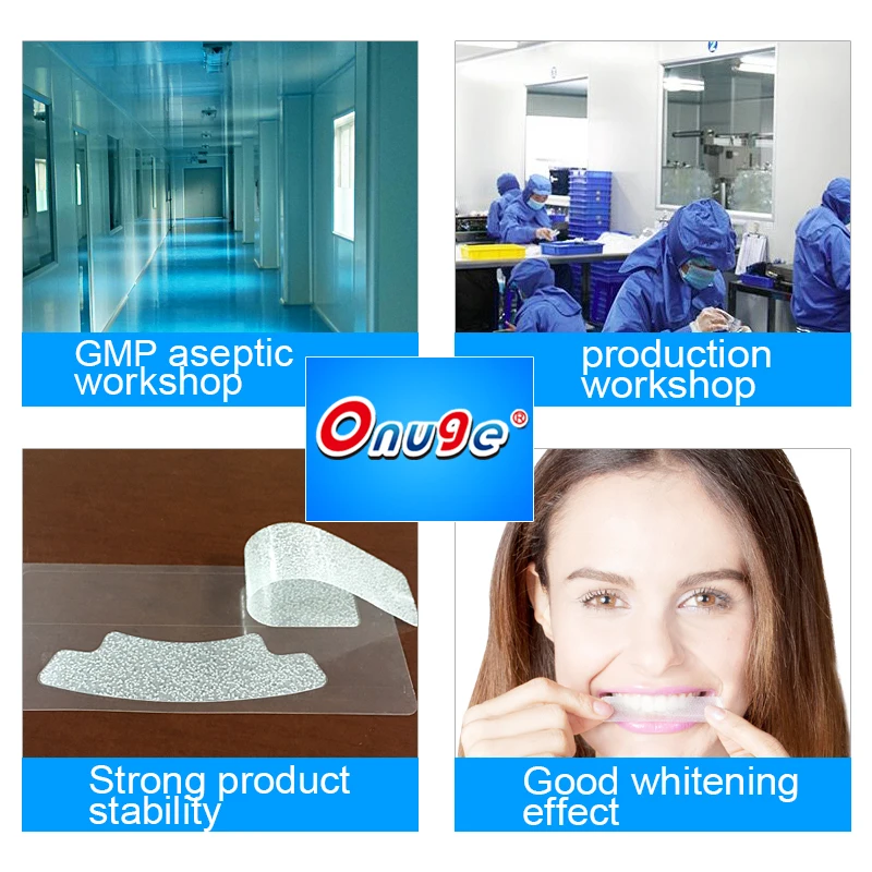 Onuge Bright White Safe Teeth Whitening Strips Bleach Non ...