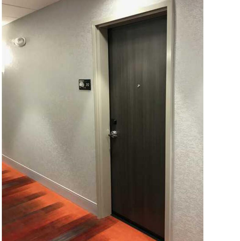 UL 20 min מלון הוכחת אש אש מדורגת עץ דלת סומק