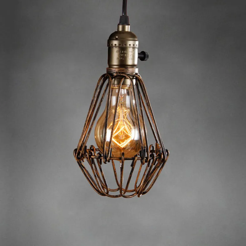 industrial cage light bulb cover