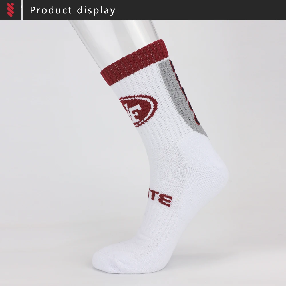 red and white basketball socks