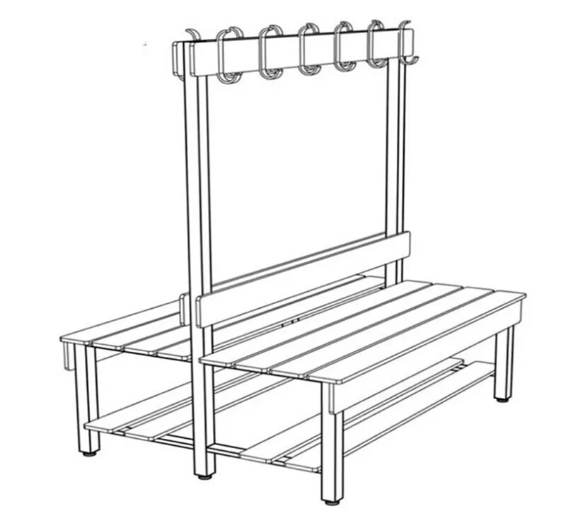 Скамейка гардеробная с 600л