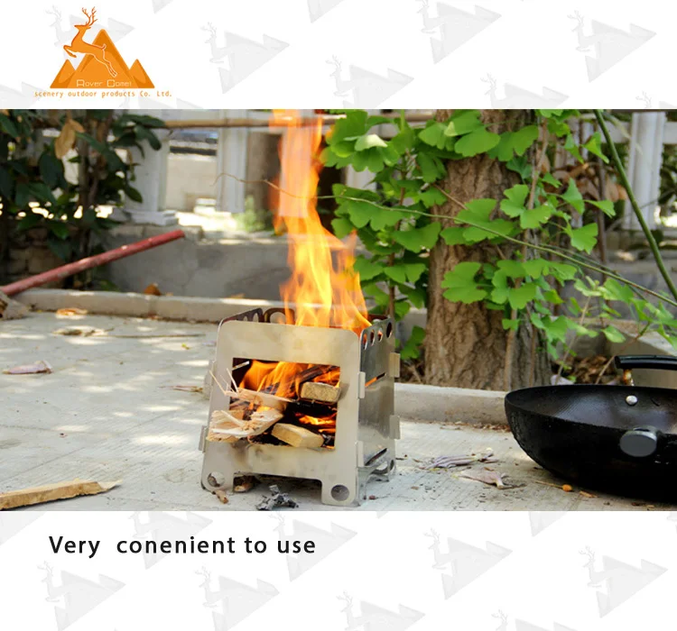 Camping Pellet Stoves Mini Pocket Outdoor Picnic Wood Burning Stove