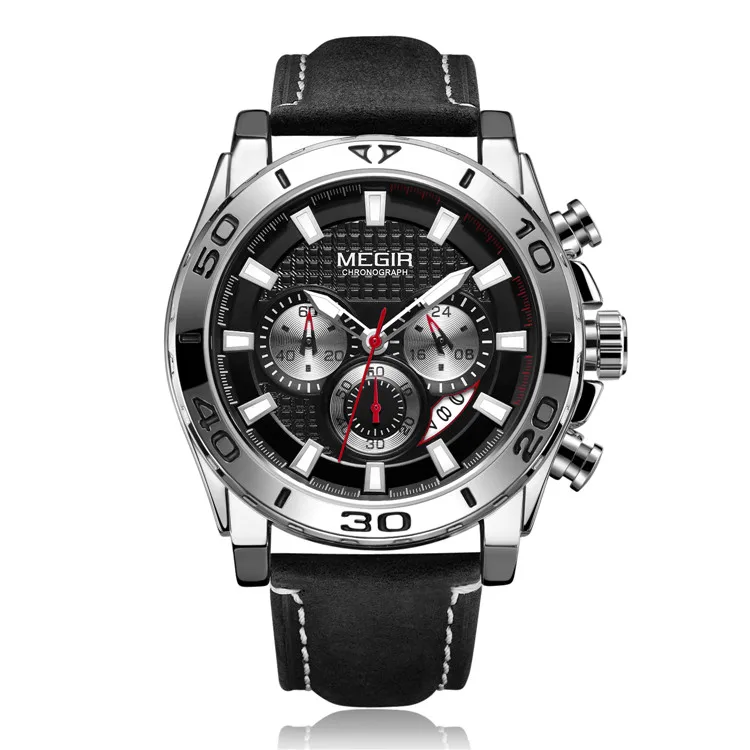 Relojes 2019 MEGIR 2094 Watch Men Fashion Sport Quartz Clock Mens Watches Top Brand Luxury Waterproof Watch Hour Relogio