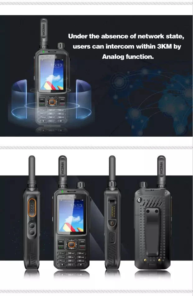 Wholesale Android system walkie talkie smart phone 3g network radio  waterproof IP54 zello radio comunicador T298S From