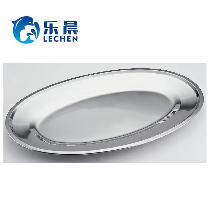 Stainless steel Plate Tray  non-magnetic Thai cake /barbecue/ steamed fish tray    