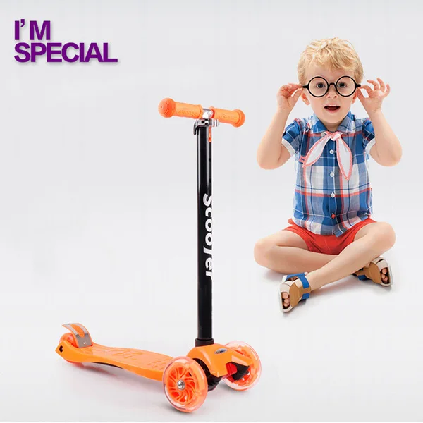 Fourwheel Folding Kids Skateboards Car Flash Lifting