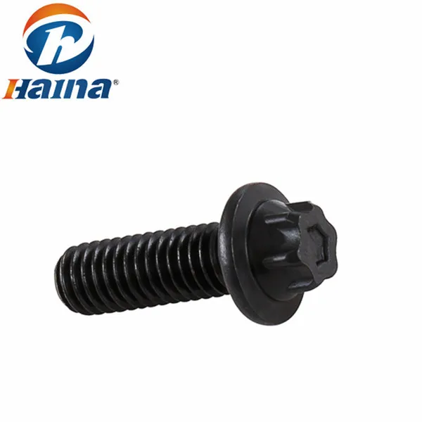 
DIN348000 Steel hexalobular head bolts with small flange Gr 4.8 8.8 