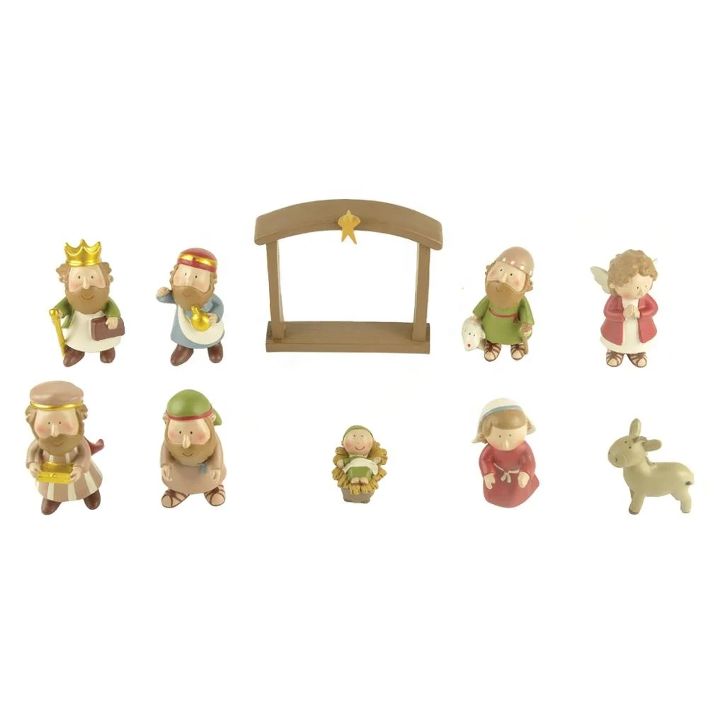 
High quality resin little people nativity set for indoor and Christmas 